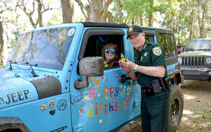 Participants at Leeperz Jeeperz, a fundraiser for NCSO Charities, Inc. on April 6 received sheriff ducks for their dashboard collections.  